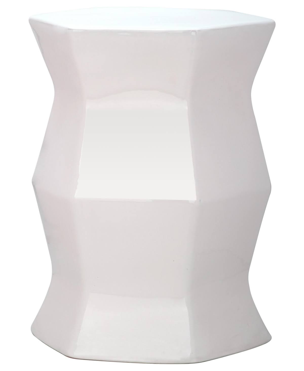 Orange Hexagon Garden Stool V84440