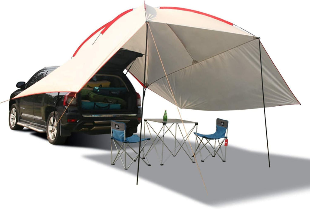 Beige/Army Green Waterproof Car Awning Sun Shelter X84428