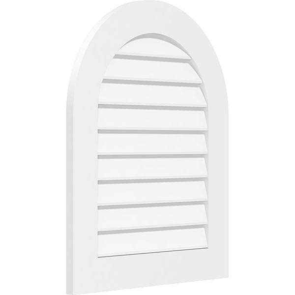 Round Top Surface Mount PVC Gable Vent D207