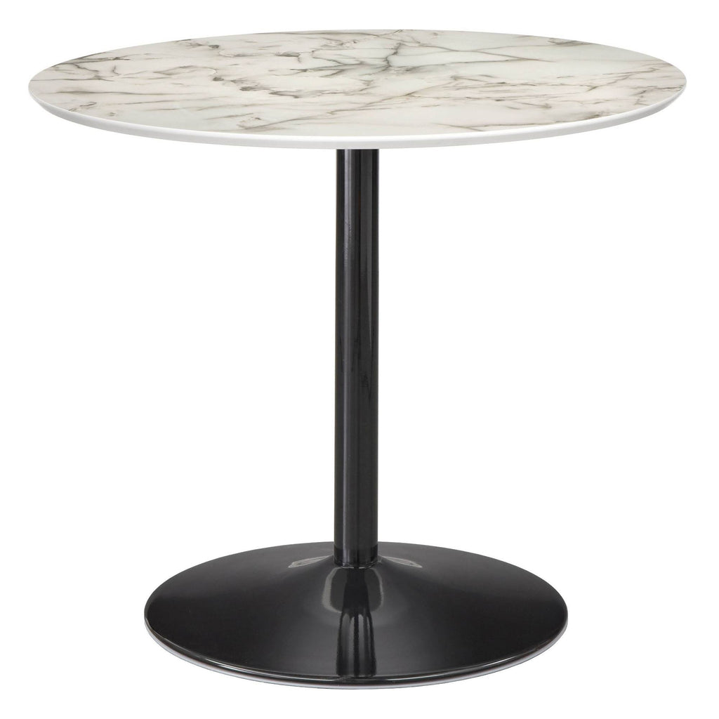 Round Faux Marble Dining Table O26813