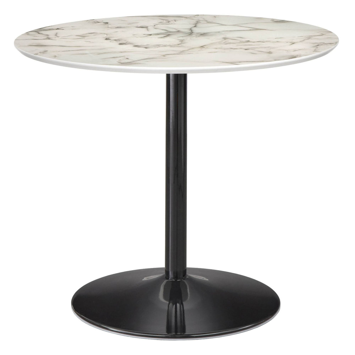 Round Faux Marble Dining Table O26813