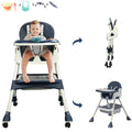4-in-1 Baby Highchair with Five-Point Snap Button, Blue G346