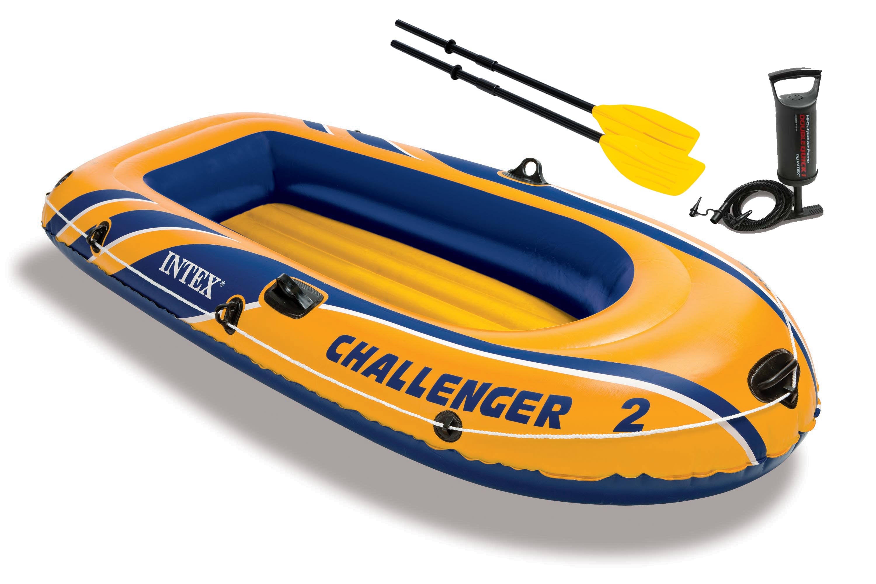 Inflatable 2 Person Floating Boat Raft Set with Oars and Air Pump L18770
