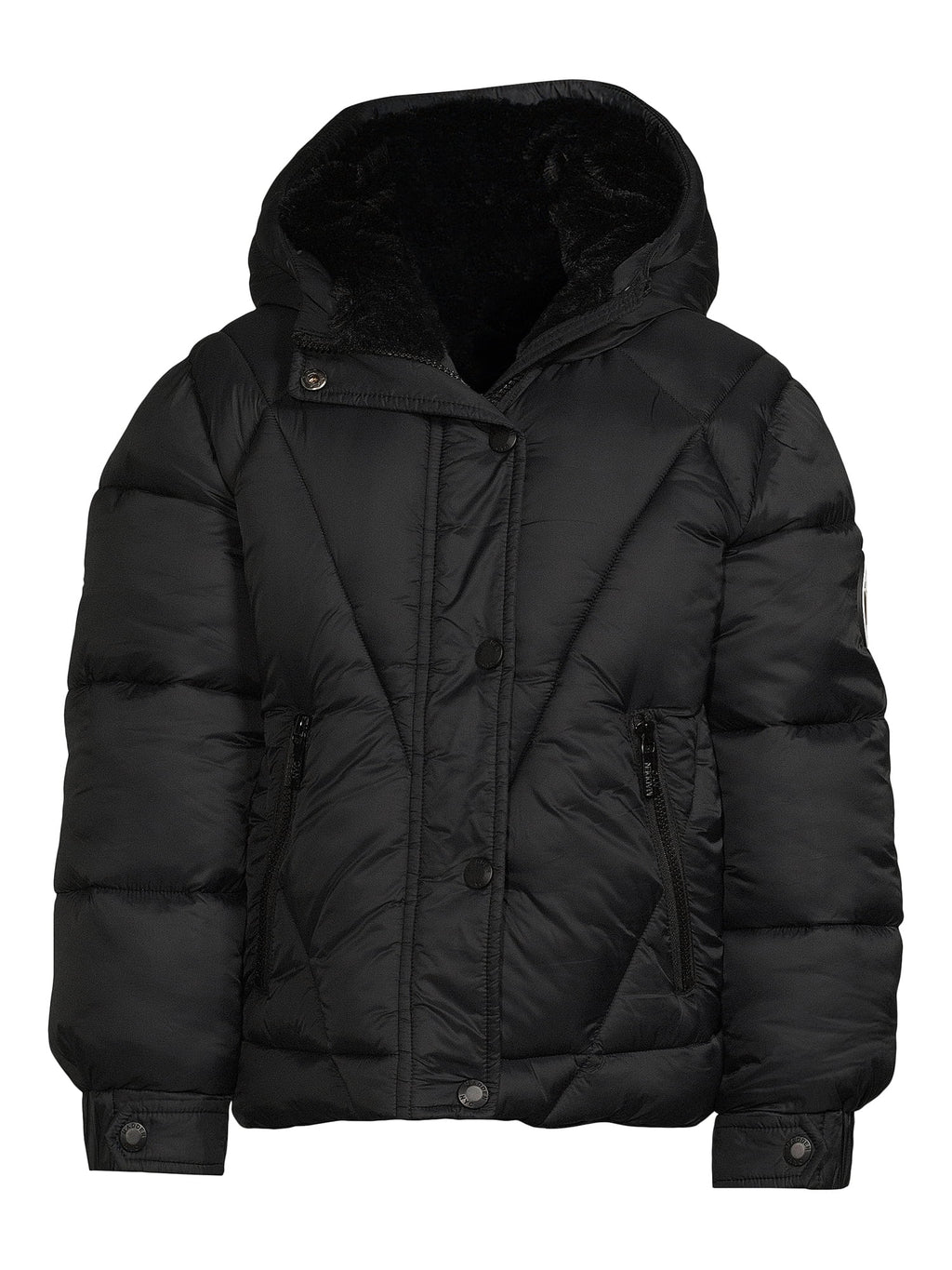 Girls Quilted Winter Puffer Coat with Hood H684