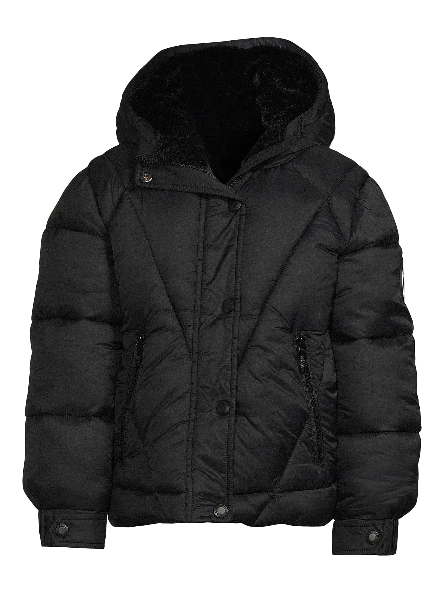 Girls Quilted Winter Puffer Coat with Hood H684