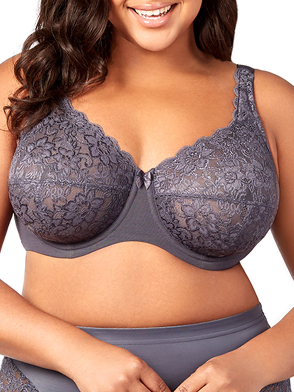 Grey Full Coverage Underwire Bra A276334