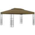 Steel Frame Garden Canopy Tent Sun Shelter Taupe Y1975