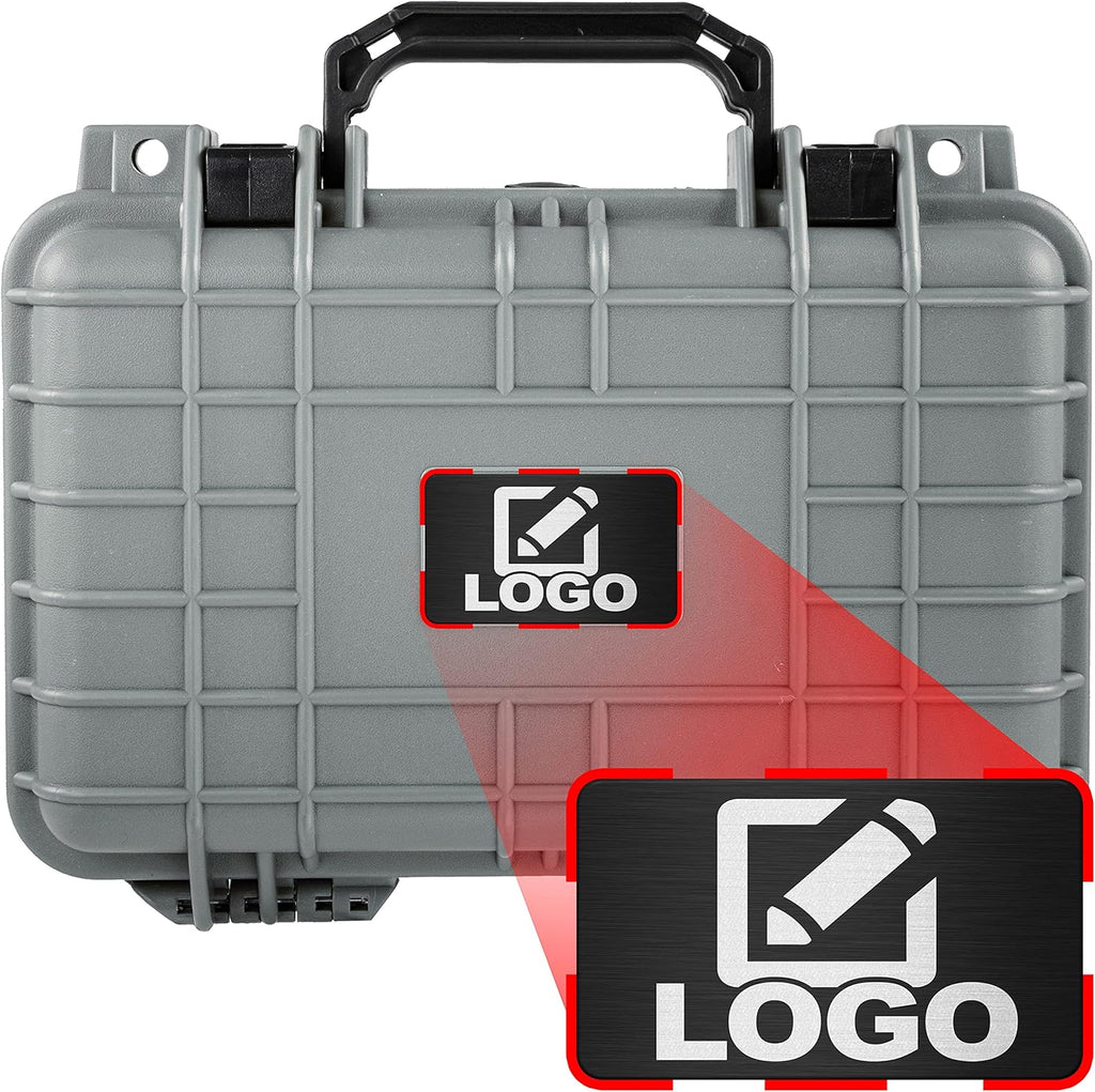 Black Waterproof Hard Case with Foam 11.6 Inch 8.3 Inch 3.8 Inch W237518