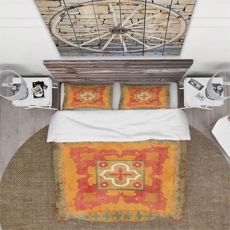King Cottage Bedding Set - Duvet Cover & Shams G39048