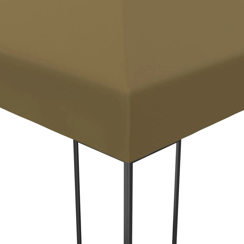 Steel Frame Garden Canopy Tent Sun Shelter Taupe Y1975