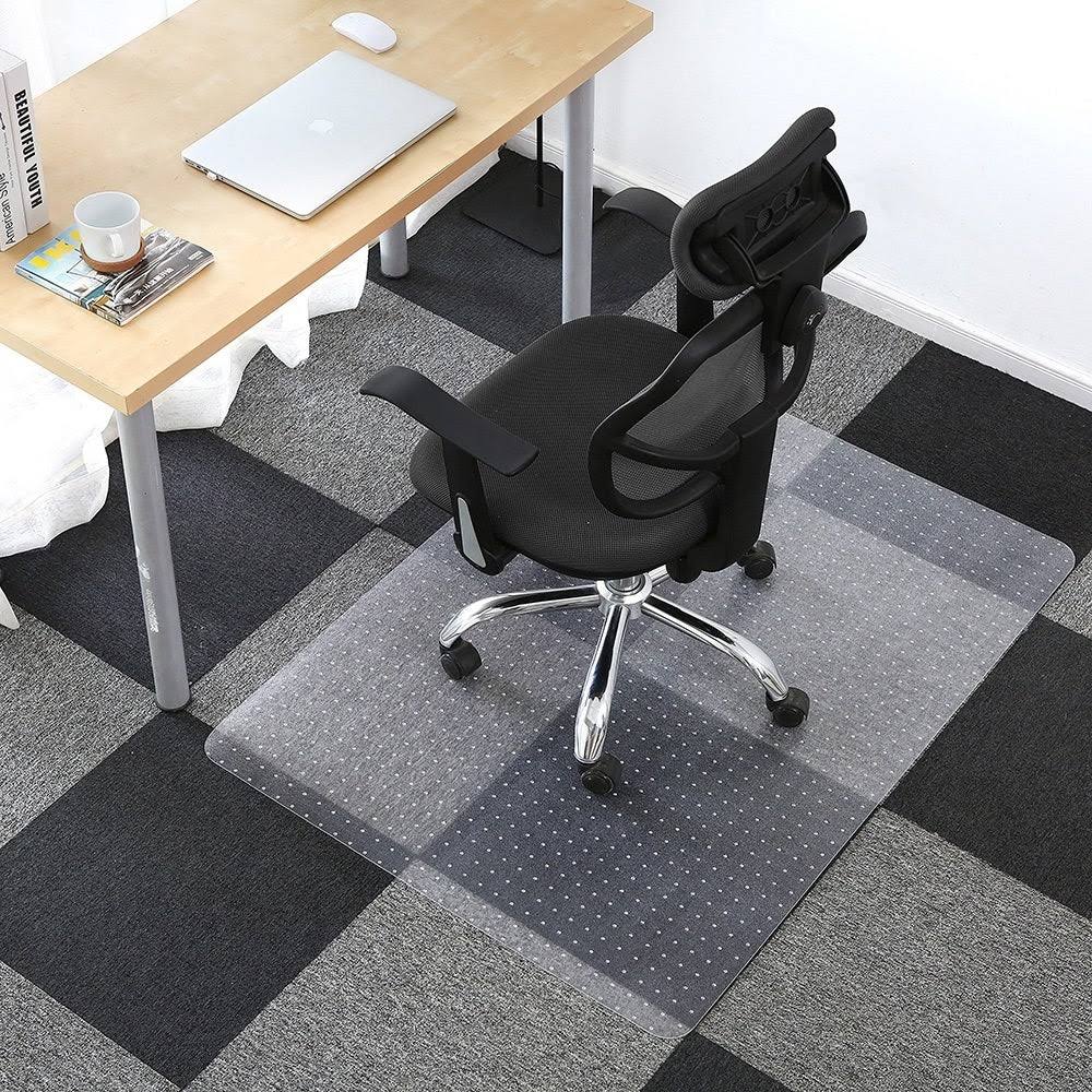 Clear PVC Carpet Floor Office Chair Mat I55653