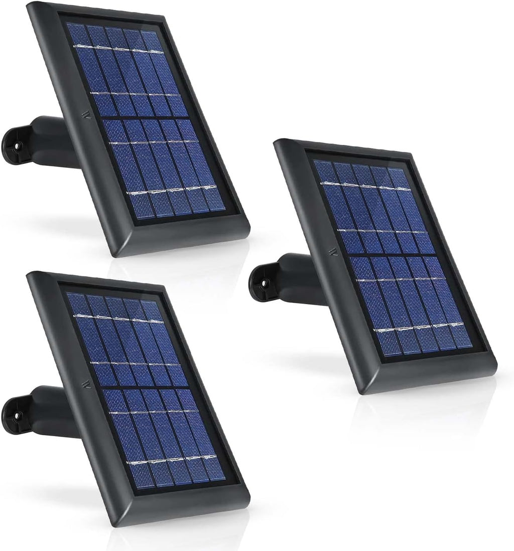 Solar Panel with 13.1ft Cable (3-Pack, White) O64053