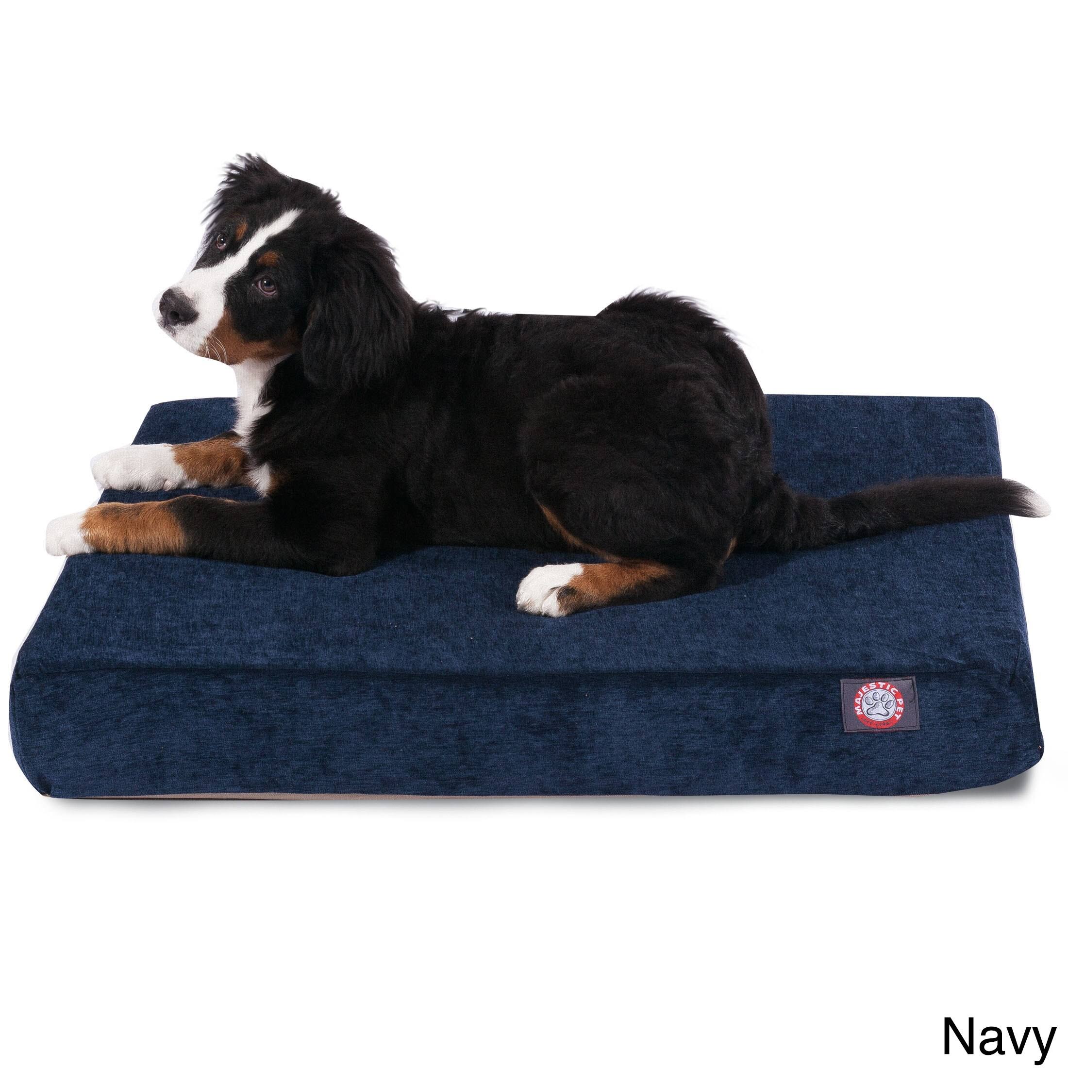 Large Orthopedic Memory Foam Rectangle Dog Bed Q38447