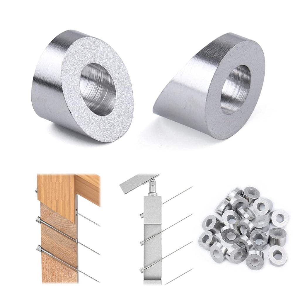 20Pack Stainless Steel Angle Beveled Washer 25 30 35 Degrees ID 1/4” N113