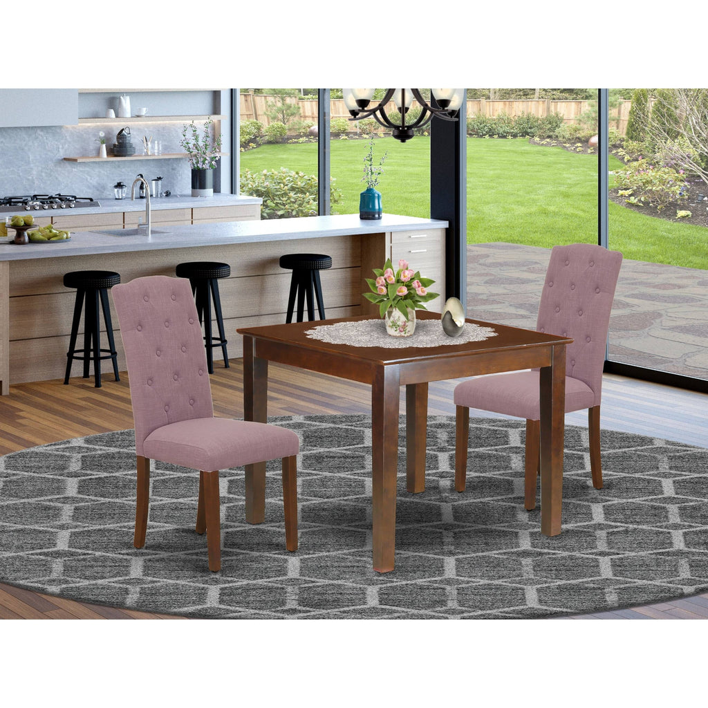 5pc Dining Set with Round Dinette Table and Four Parson Chairs C13108