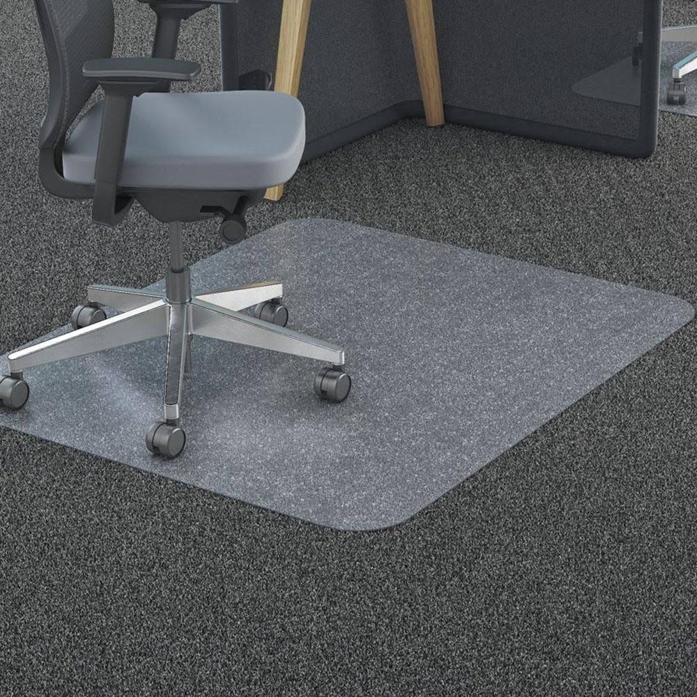 Clear PVC Carpet Floor Office Chair Mat I55653