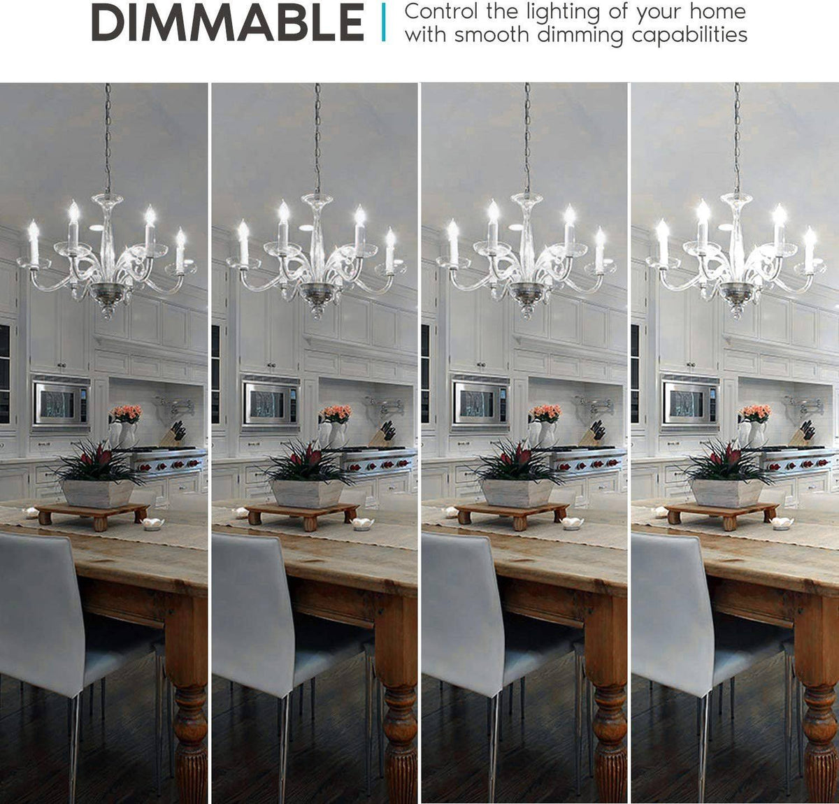 12 Pack Dimmable LED Light Bulbs 5000K Bright White Q193