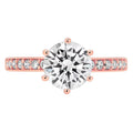 18K Rose Gold Engagement Ring S603