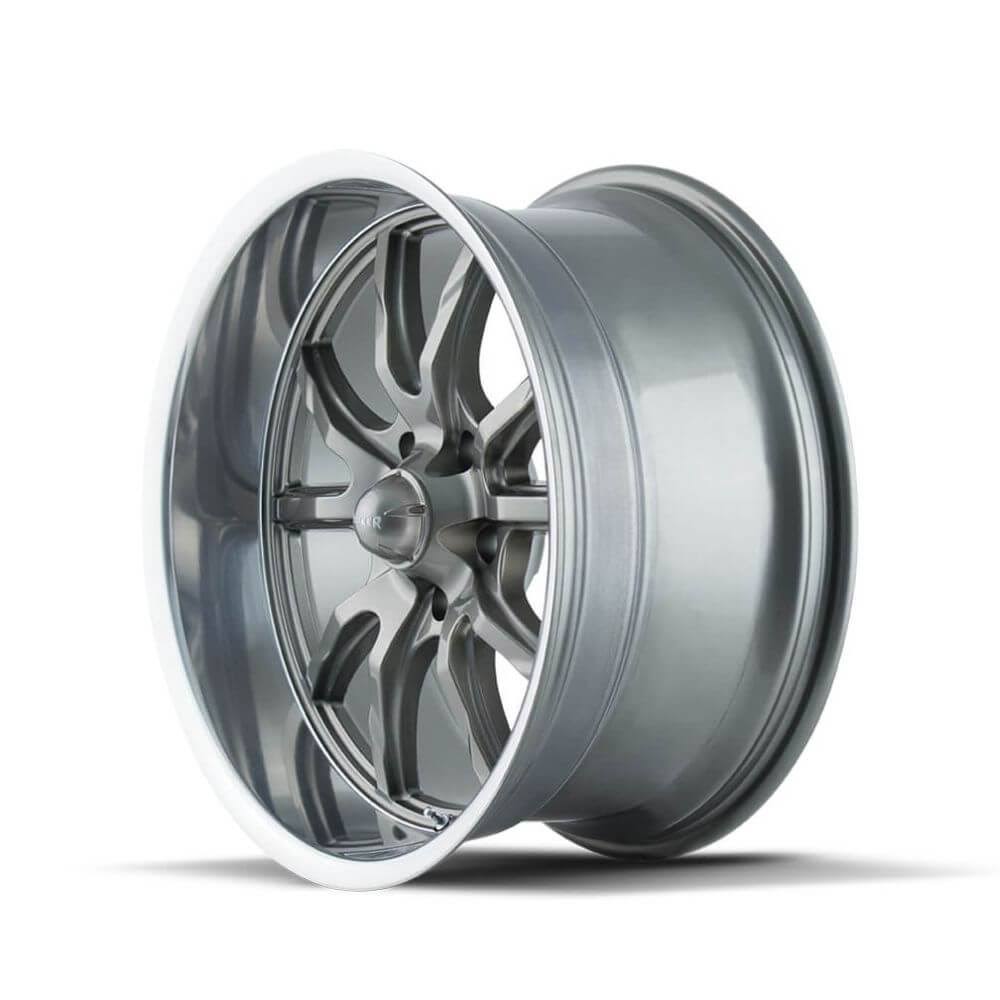 Grey Polished Lip 18x9.5 Wheel W9522