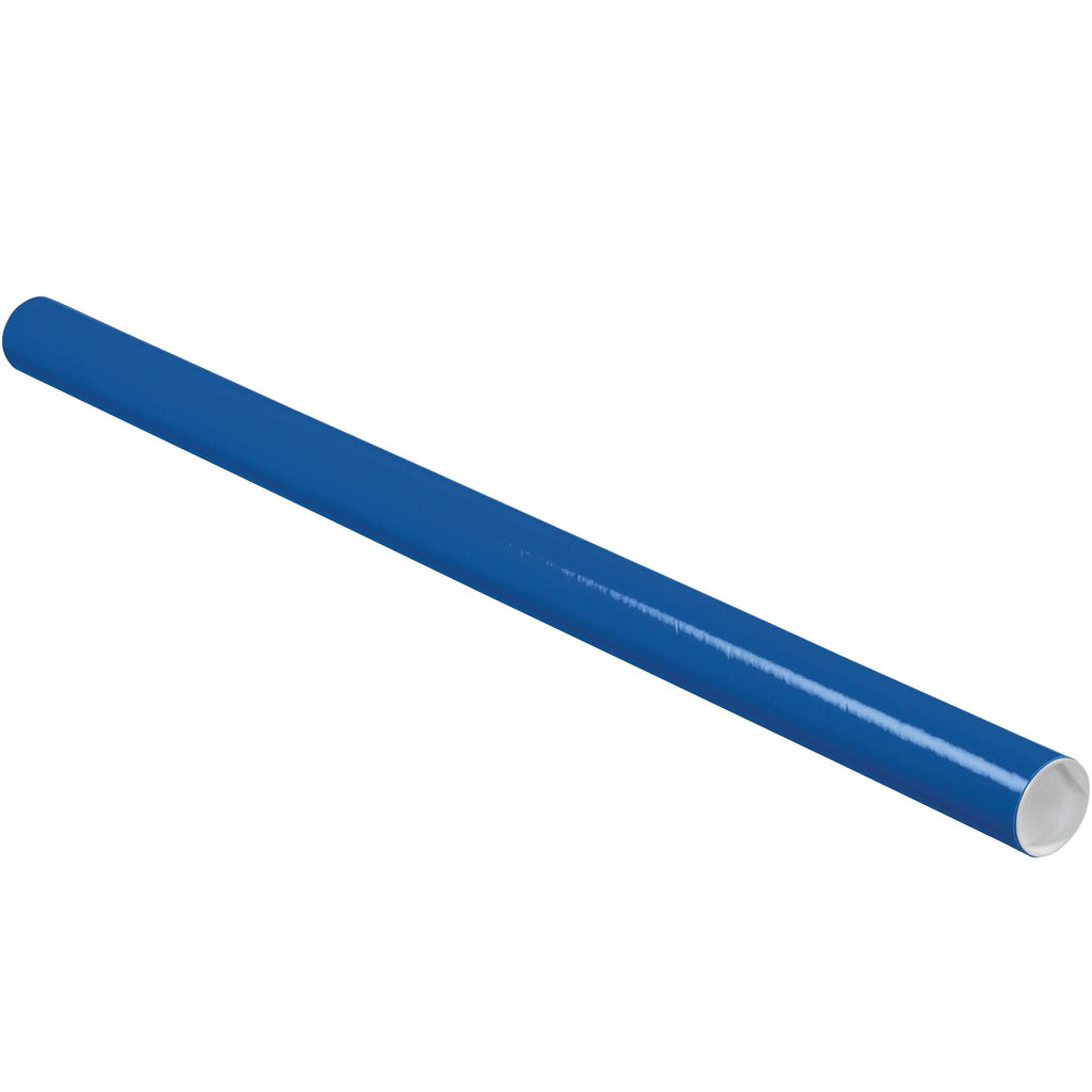 2 x 12x22 Blue Mailing Tubes with Caps T858554