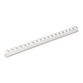 White Plastic Comb Bindings, 90 Sheet Capacity, 100 Combs/Pack R35601