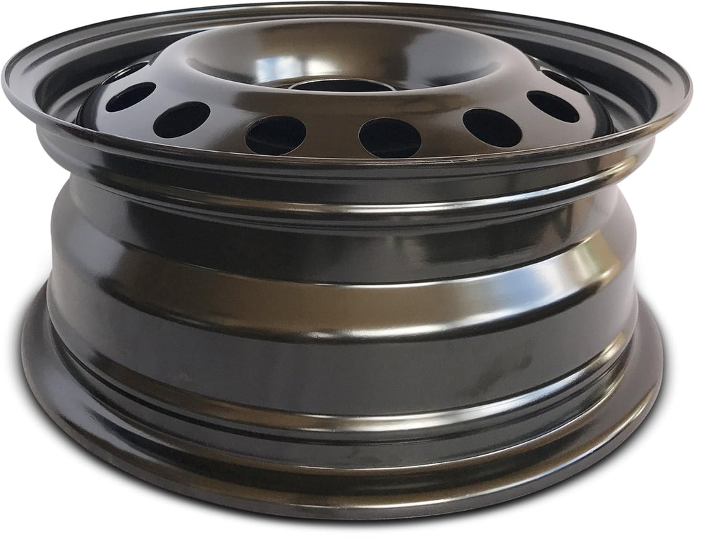 15 Inch 5 Lug Black Steel Rim W3425