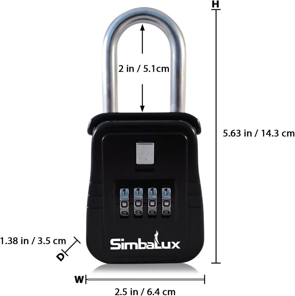 Combo Realtor Lockbox 4 Digit Combination Real Estate Lock Box, 6-Pack Pack of 2 A68715