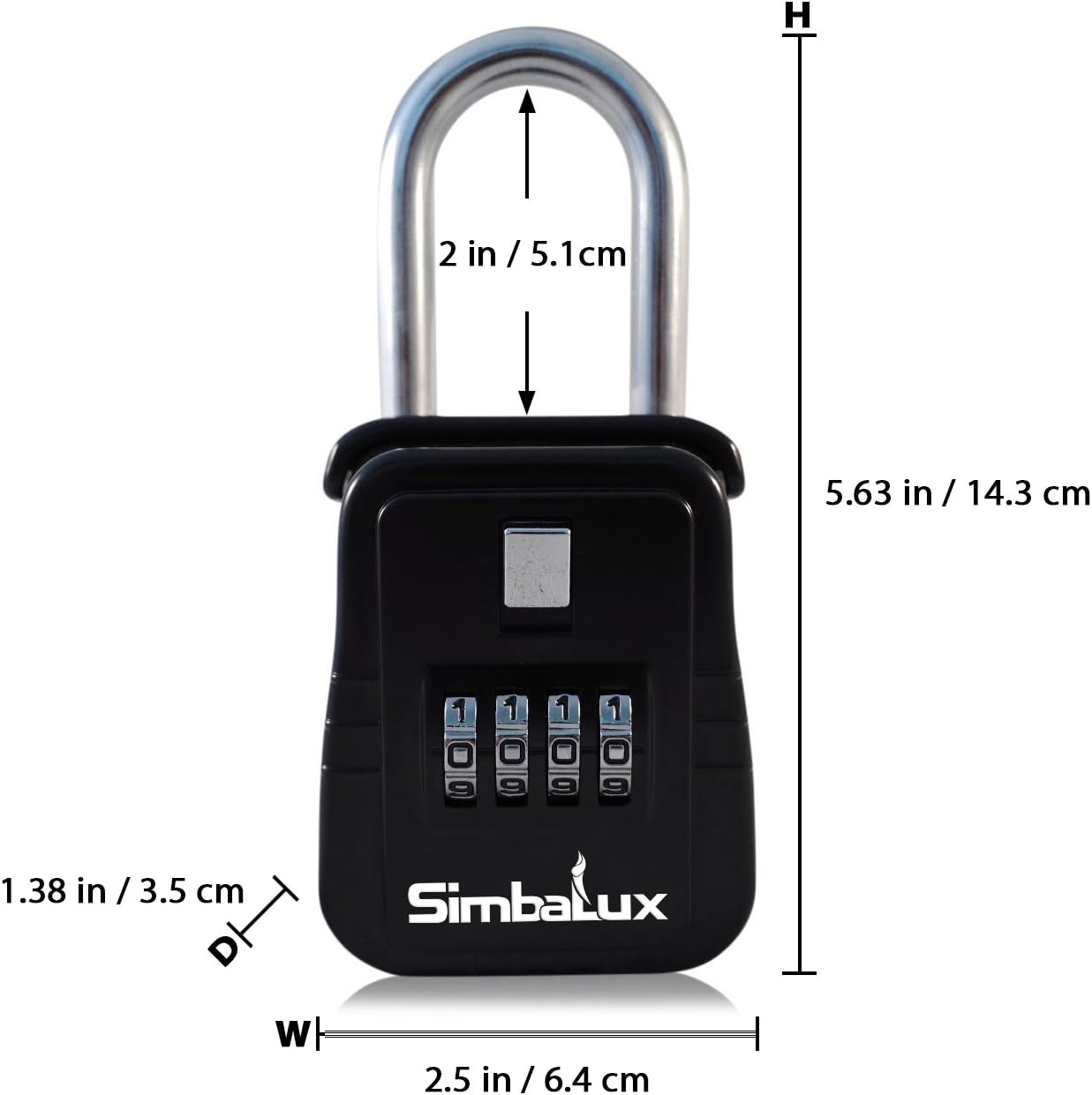 Combo Realtor Lockbox 4 Digit Combination Real Estate Lock Box, 6-Pack Pack of 2 A68715