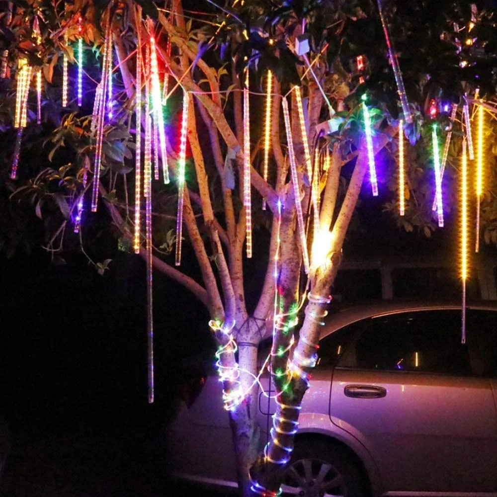 Waterproof 10 Tube 12 Inch 360 LED Meteor Shower Rain Lights S278613