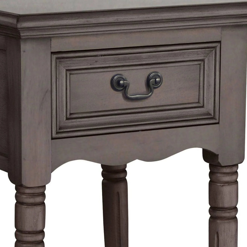 Antiqued Solid Wood Night Stand H648474