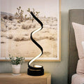 White Spiral LED Desk Lamp with Touch Button F433758