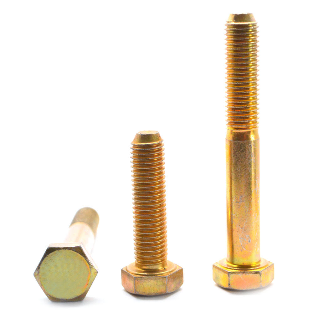Hex Cap Screw - USA Alloy Steel Yellow Zinc Plated B8200