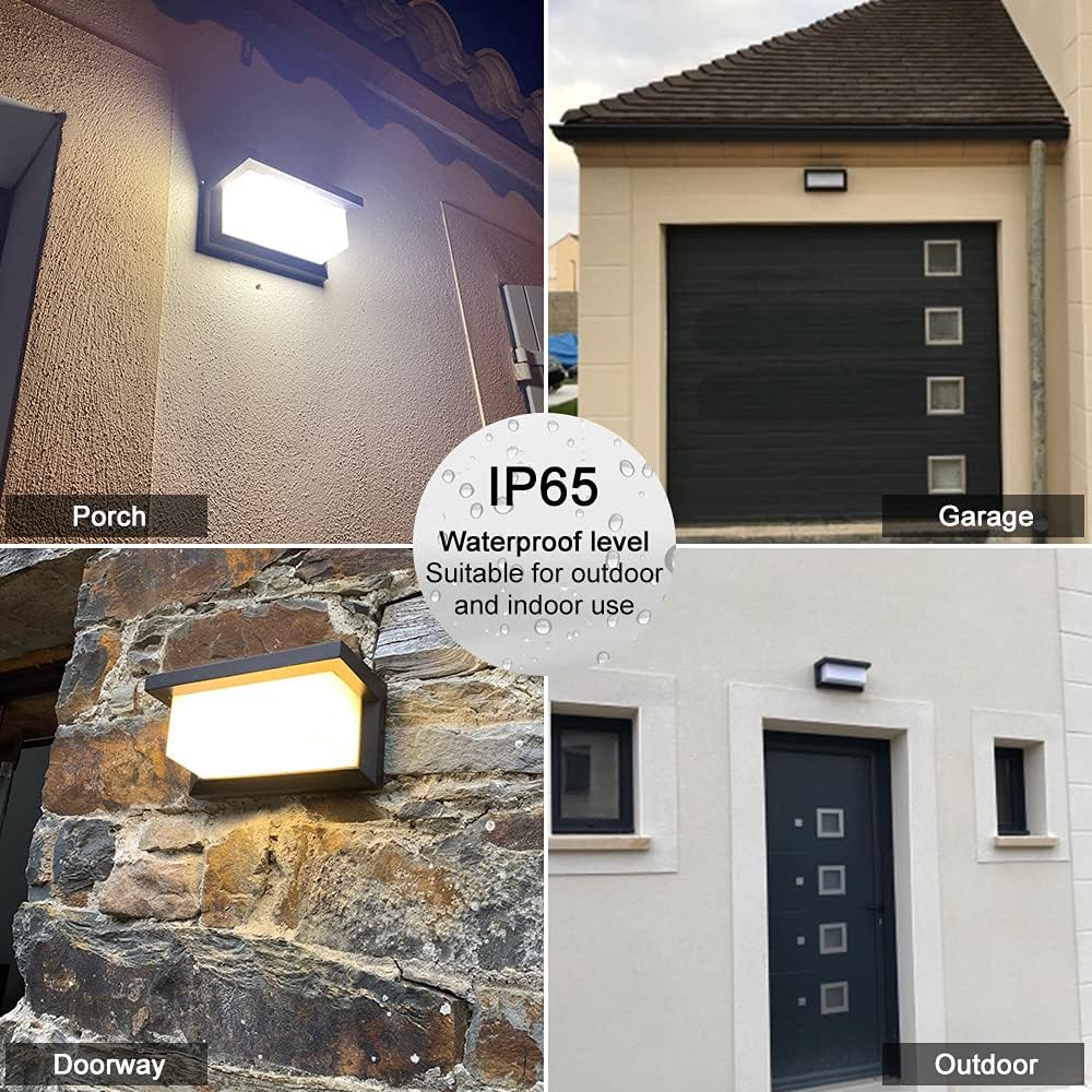 Modern LED Sconce Outdoor Wall Light, 3 Colors 24 Watts E337123