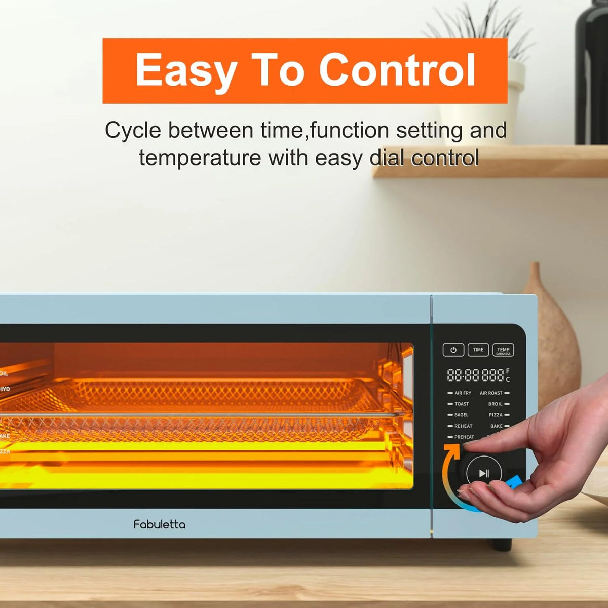 10-in-1 Countertop Convection Toaster Oven Air Fryer Combo, 1800W J678