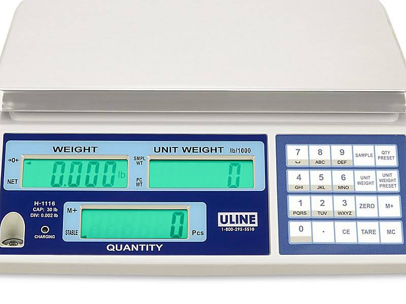Industrial Counting Scale 30 lbs x .002 lb P34323