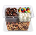 32 oz Clear Plastic Container with 3-Compartment Insert Tray and Lid Q77889