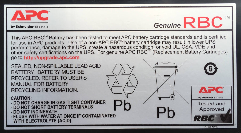 Replacement Battery Cartridge #6 UPS Battery N6498