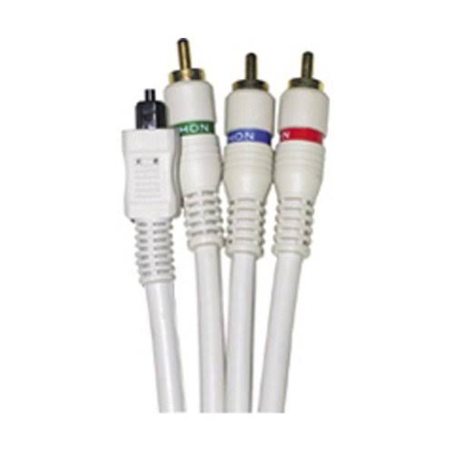 Satin Ivory 6 ft Optical Digital Audio Cable TOSLINK to RCA Q719795