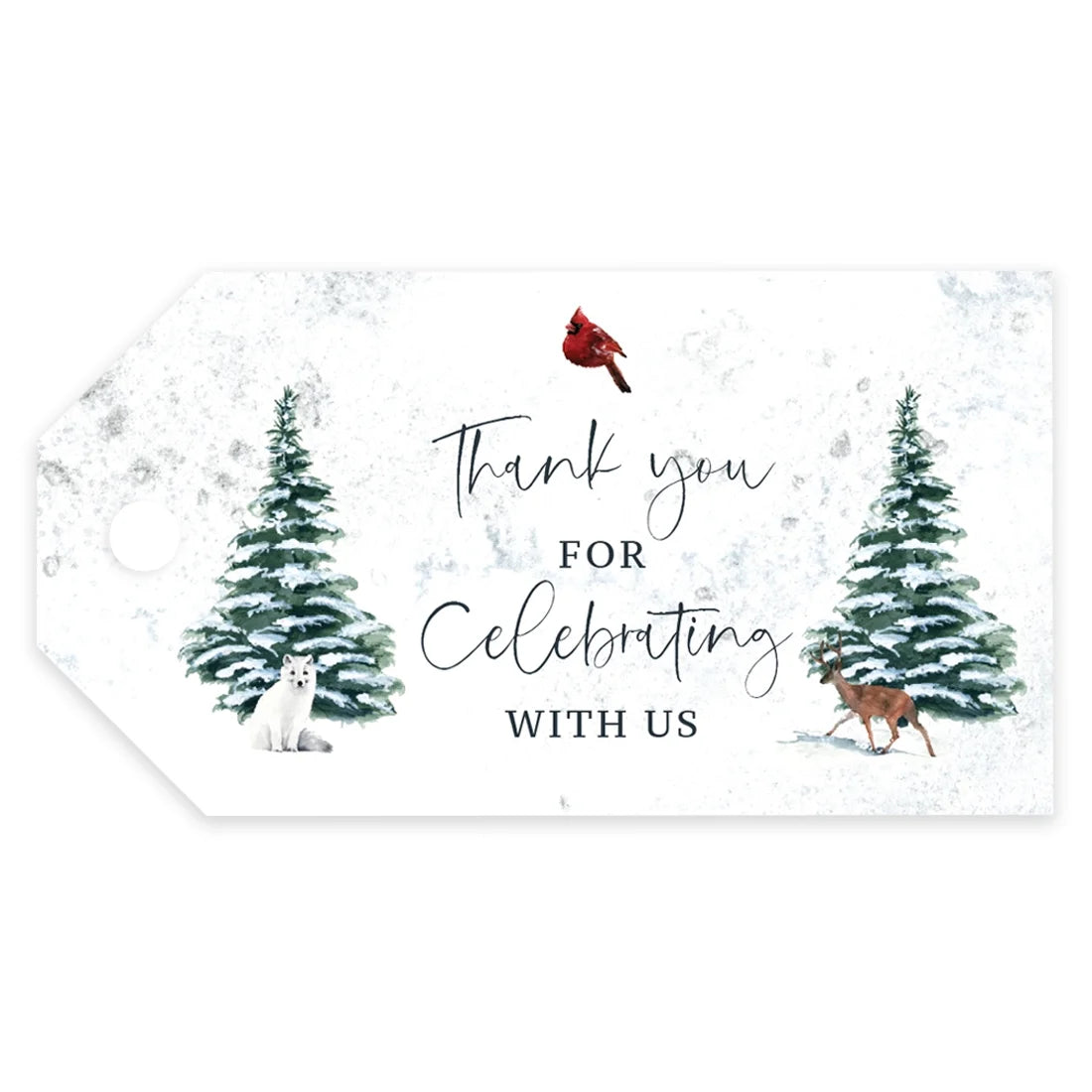 20 Pc Watercolor Wedding Thank You Tags B951