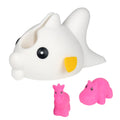 White Faucet Cover with 2 Toys X382