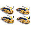 Inflatable 2 Person Floating Boat Raft Set with Oars and Air Pump L18770