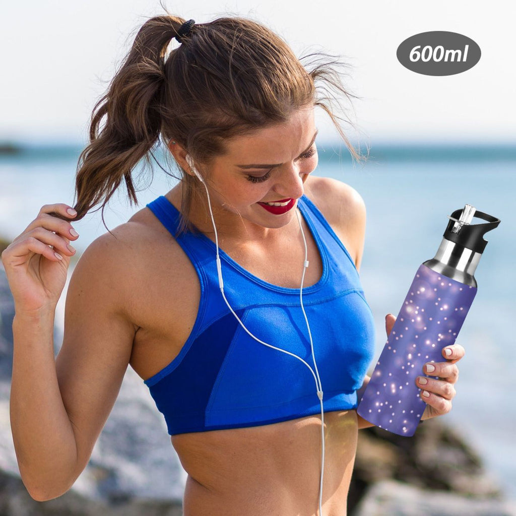Stainless Steel Insulated Water Bottle with Straw Lid T478