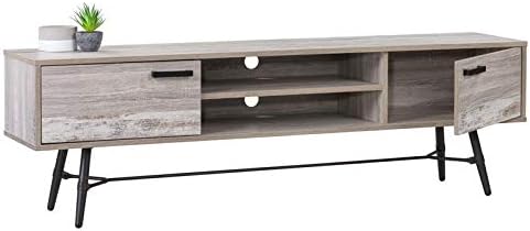 Distressed Gray TV Bench O6123