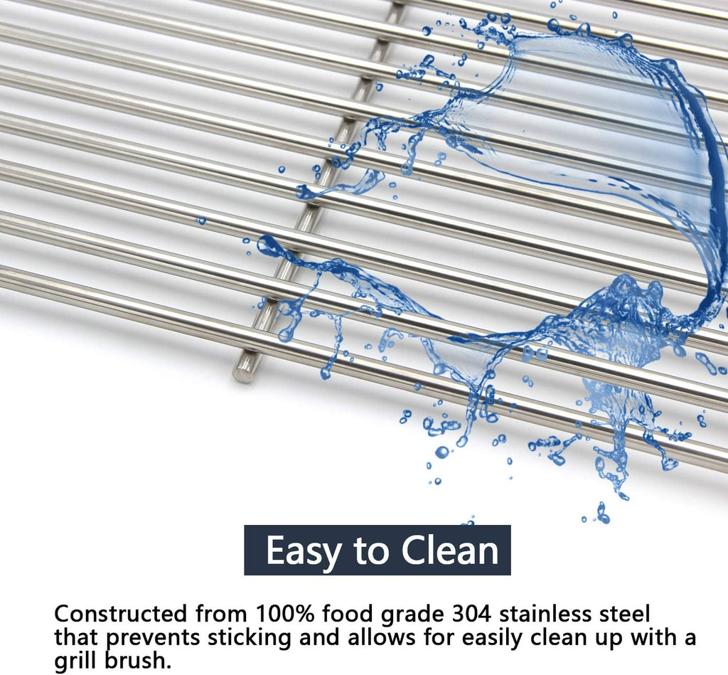 18.75 inch SUS304 Stainless Steel Gas Grill Grates, Pack of 2 L853