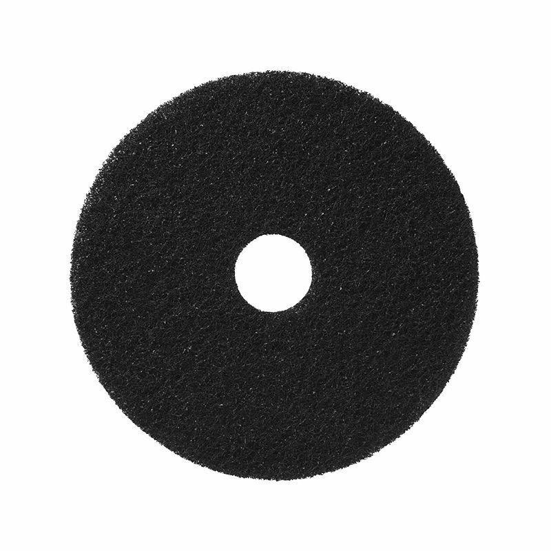 Black Stripping Floor Pad, 5/Case, Size: 19 J4639