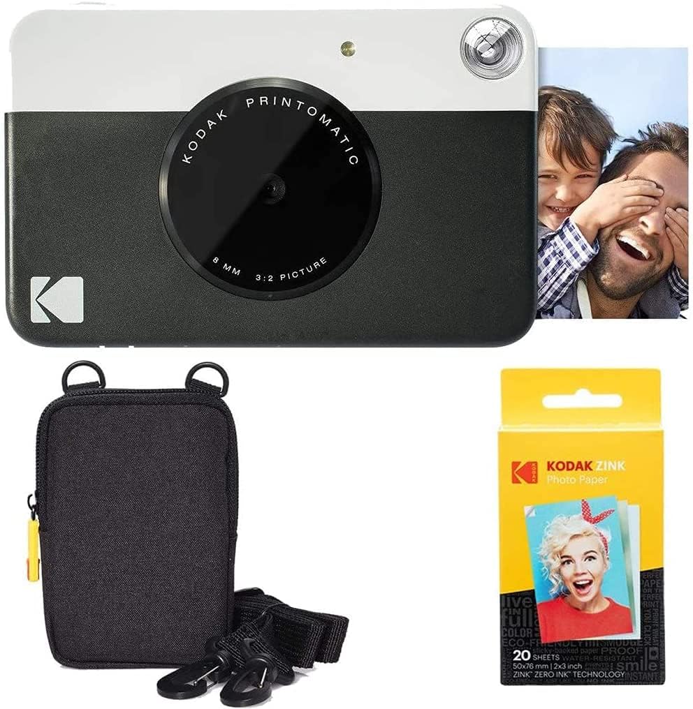 Green Instant Camera + Zink Paper (20 Sheets) + Case E4925