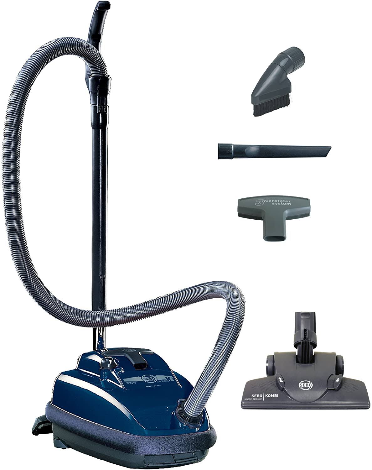 Dark Blue HEPA Canister Vacuum Z443