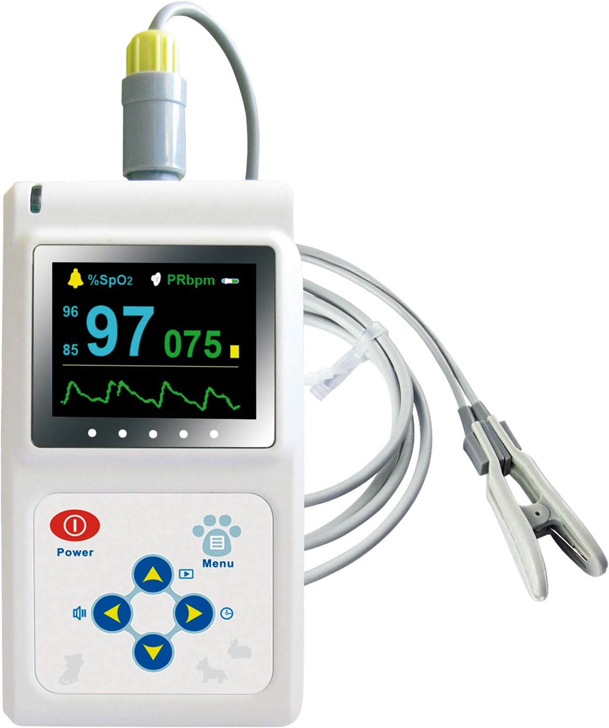 Veterinary Pulse Oximeter Handheld Machine with SPO2 Probe B1324