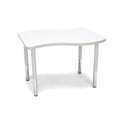 18-26 Height Adjustable White Student Table J198