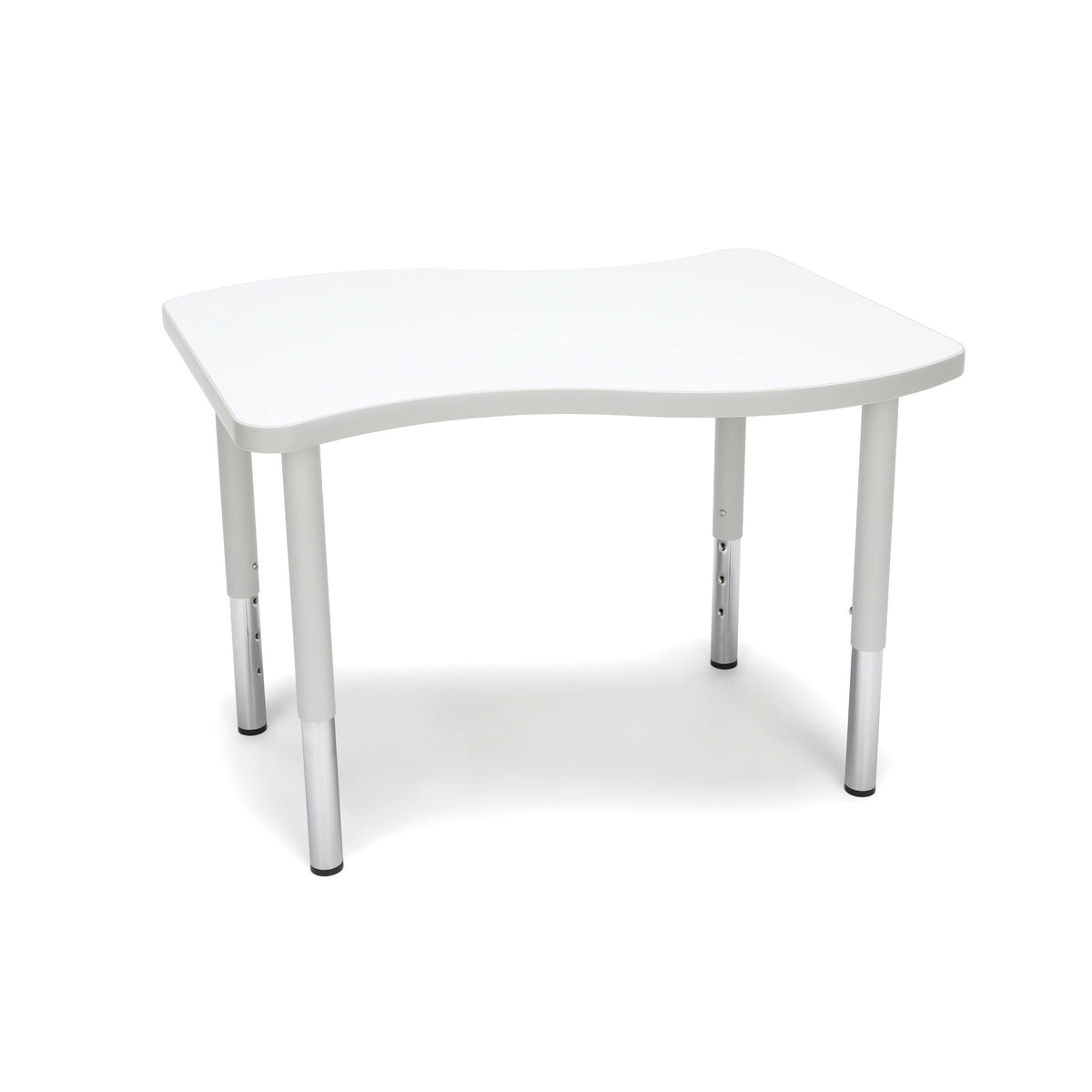 18-26 Height Adjustable White Student Table J198